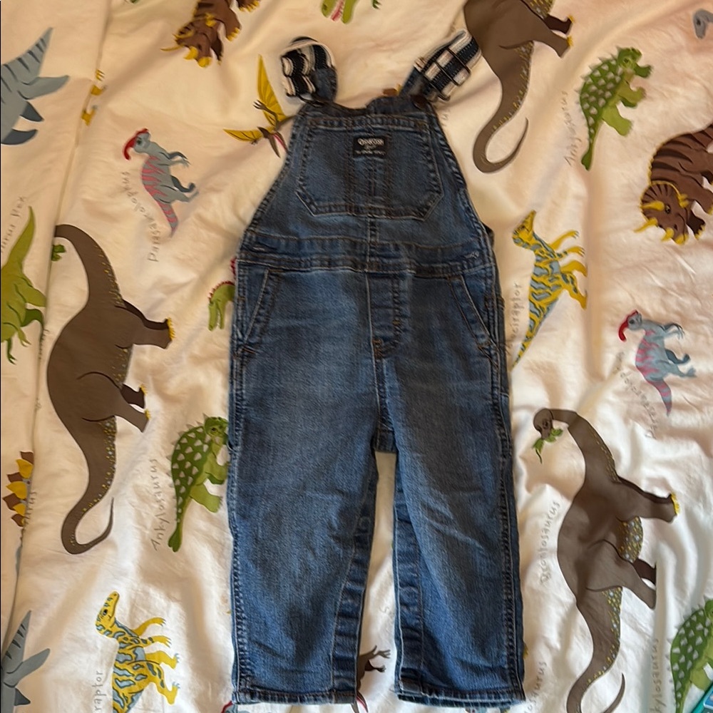 OshKosh B'gosh Blue Denim Adjustable Strap Overalls